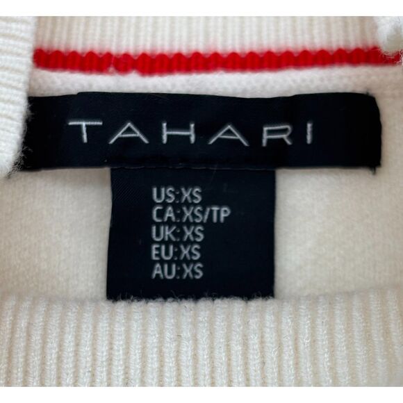 Women's Tahari Striped Mockneck Sweater, Size XS - Picture 3 of 5